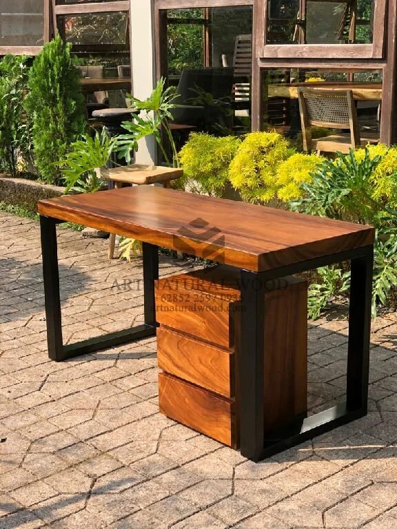 meja kerja minimalis modern
