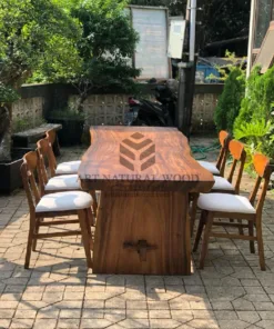 meja makan 6 kursi-meja kayu besar-set meja makan-meja makan minimalis-meja makan kayu trembesi