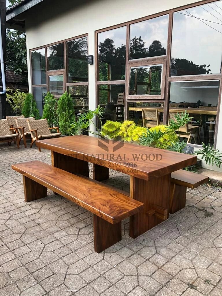 meja cafe outdoor-meja bangku cafe-bangku outdoor-meja cafe kayu outdoor