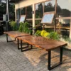 meja trembesi-meja trembesi desain minimalis-meja makan kayu trembesi minimalis