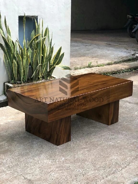 meja minimalis ruang tamu-meja tamu kayu solid-meja tamu tebal