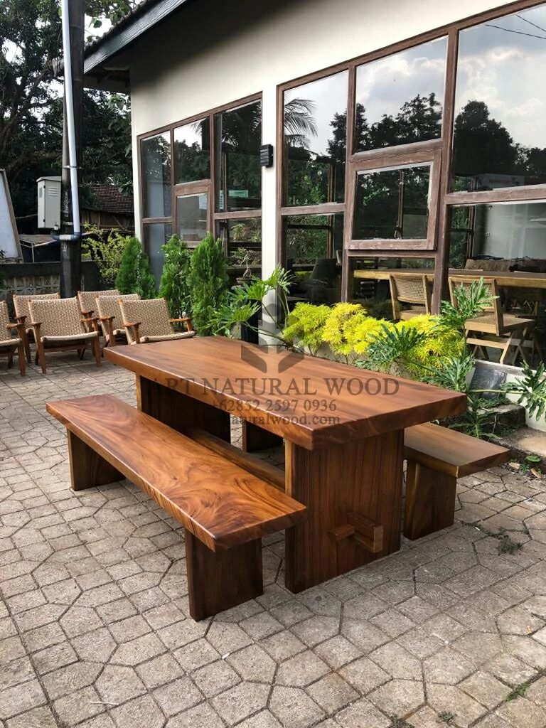 meja cafe outdoor-meja bangku cafe-bangku outdoor-meja cafe kayu outdoor