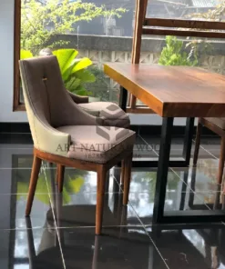 meja cafe minimalis-meja cafe kayu solid-meja kayu solid-kursi makan mewah