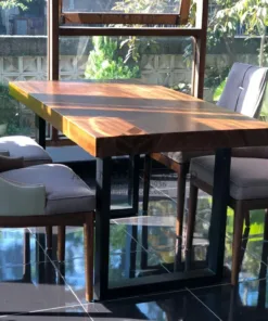 meja cafe minimalis-meja cafe kayu solid-meja kayu solid-kursi makan mewah