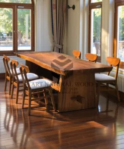 meja makan 6 kursi-meja kayu besar-set meja makan-meja makan minimalis-meja makan kayu trembesi