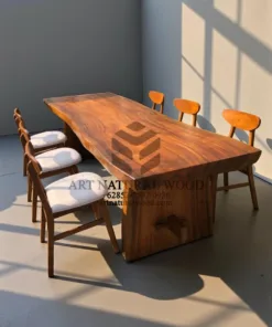 meja makan 6 kursi-meja kayu besar-set meja makan-meja makan minimalis-meja makan kayu trembesi