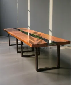 meja makan kaca-meja makan minimalis-meja kayu trembesi-meja makan besi