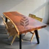 meja makan minimalis 4 kursi-meja makan trembesi-meja kayu trembesi-meja kayu besar