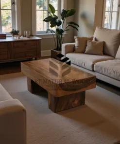 meja minimalis ruang tamu-meja tamu kayu solid-meja tamu tebal