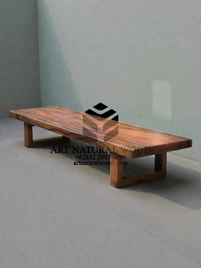 meja panjang kayu trembesi-meja tamu kayu trembesi-coffee table