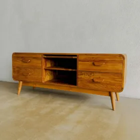 meja tv minimalis kayu jati-bufet tv minimalis kayu jati
