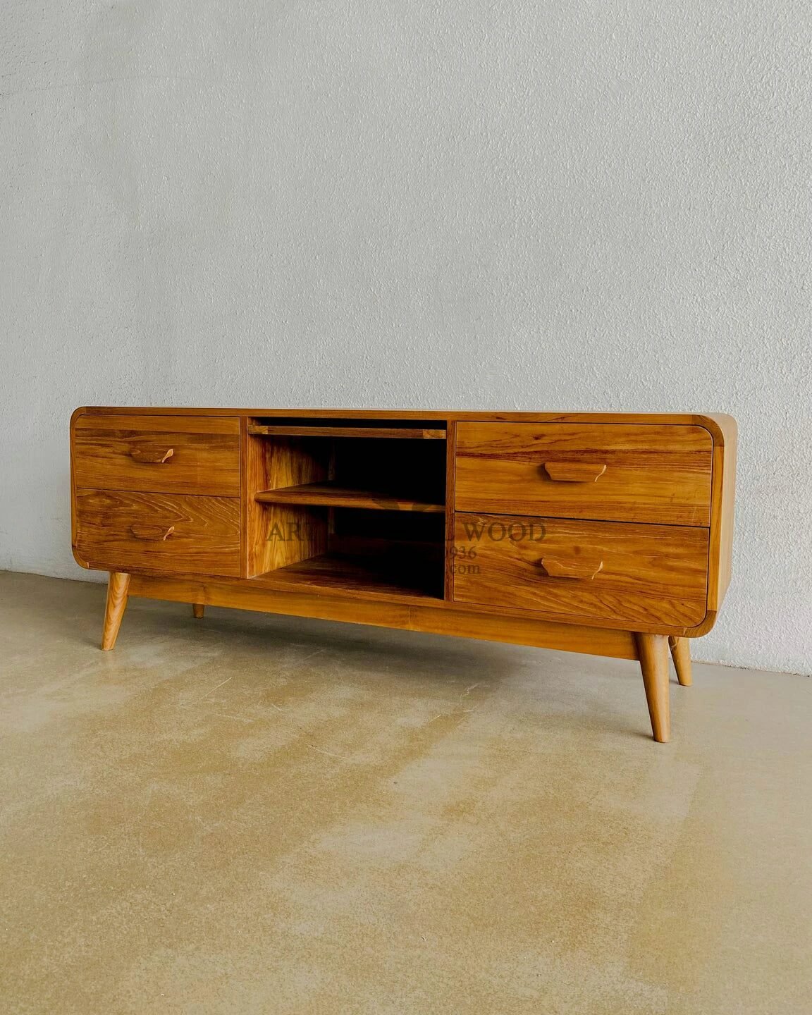 meja tv minimalis kayu jati-bufet tv minimalis kayu jati