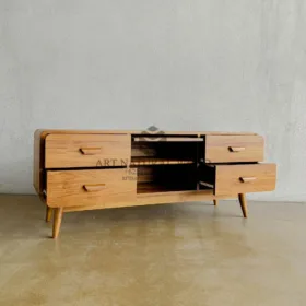 meja tv minimalis kayu jati-bufet tv minimalis kayu jati