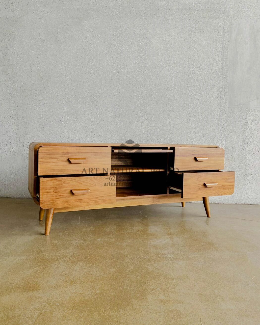 meja tv minimalis kayu jati-bufet tv minimalis kayu jati