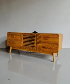 meja tv minimalis kayu jati-bufet tv minimalis kayu jati