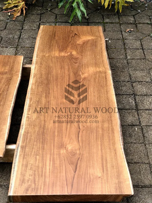 kayu jati solid untuk top meja-papan kayu jati utuh-kayu jati besar