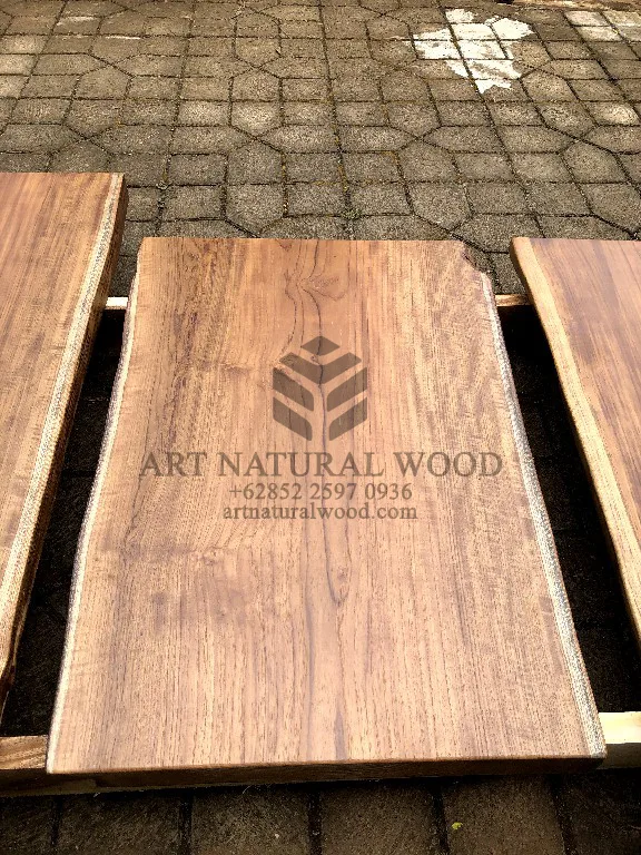 kayu jati solid untuk top meja-papan kayu jati utuh-kayu jati besar