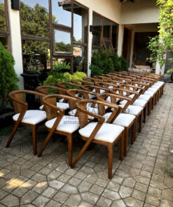 kursi cafe minimalis kayu jati solid-kursi makan minimalis kayu jati solid