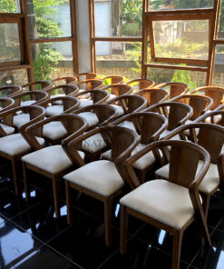 kursi cafe minimalis kayu jati solid-kursi makan minimalis kayu jati solid