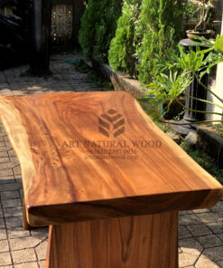 meja makan kayu utuh desain minimalis-meja makan kayu trembesi solid