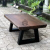 coffee table minimalis ruang tamu kayu trembesi-meja tamu kecil