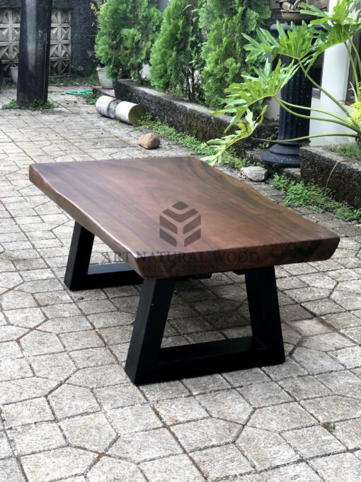 coffee table minimalis ruang tamu kayu trembesi-meja tamu kecil