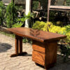 meja kerja kayu solid trembesi minimalis-meja kantor kayu solid trembesi minimalis