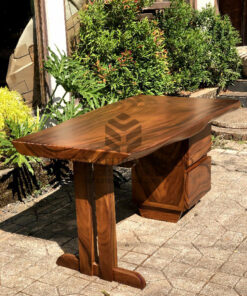 meja kerja kayu solid trembesi minimalis-meja kantor kayu solid trembesi minimalis