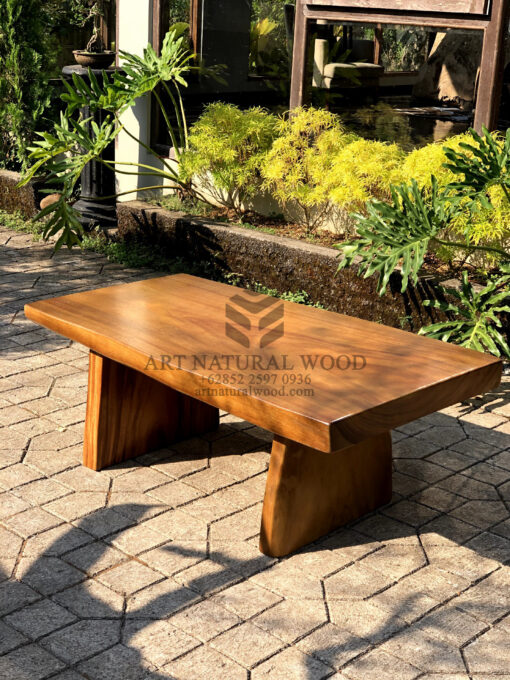 meja sofa minimalis kayu trembesi solid-meja sofa minimalis ruang tamu