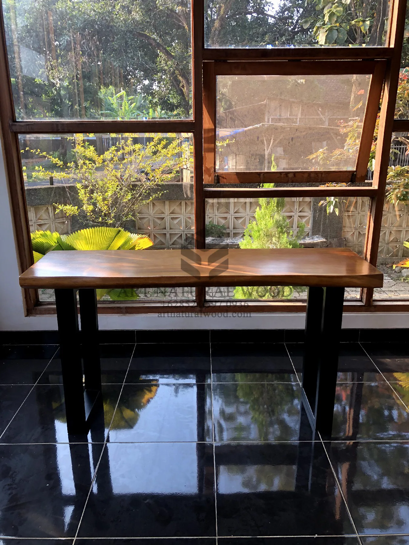 meja hias ruang tamu minimalis kayu solid-meja konsul ruang tamu-console table minimalis
