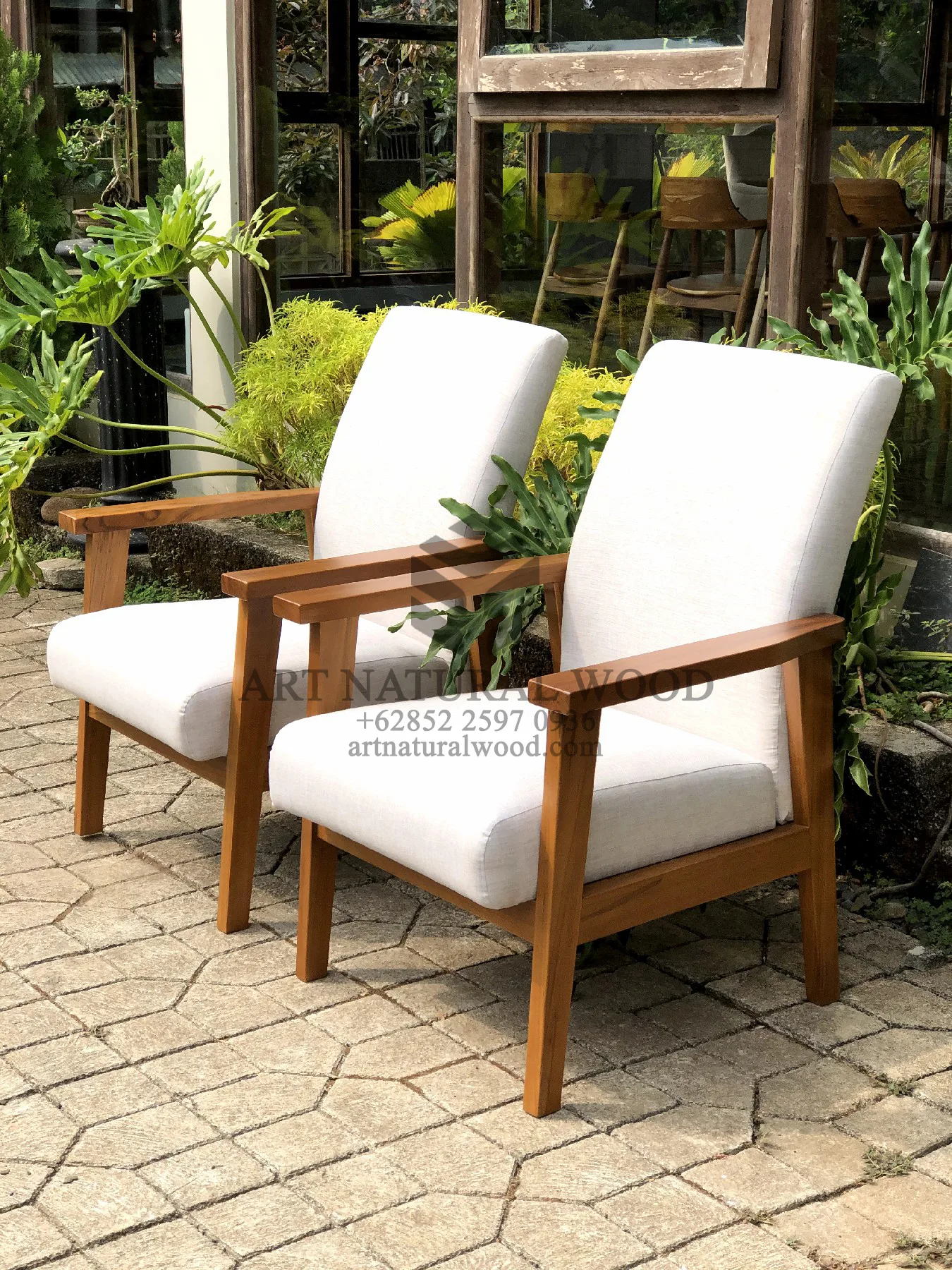 kursi minimalis ruang tamu kayu jati solid-kursi sofa ruang tamu