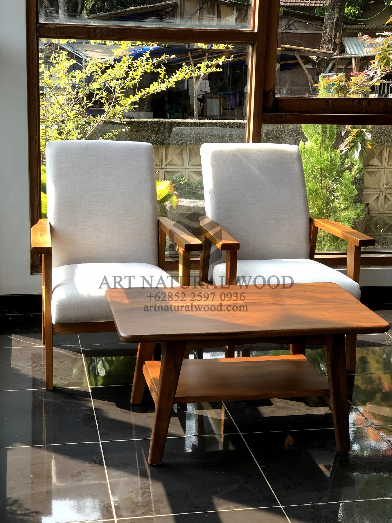 kursi minimalis ruang tamu kayu jati solid-kursi sofa ruang tamu