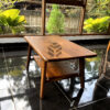 meja ruang tamu minimalis kecil kayu jati solid