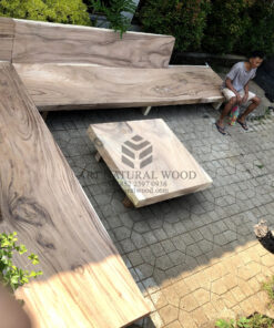 sofa cafe panjang kayu trembesi solid-sofa leter l besar-sofa outdoor besar