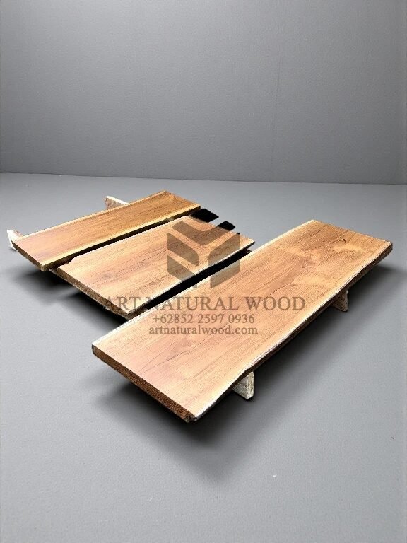 kayu jati solid untuk top meja-papan kayu jati utuh-kayu jati besar