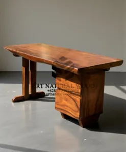 meja kerja kayu solid trembesi minimalis-meja kantor kayu solid trembesi minimalis