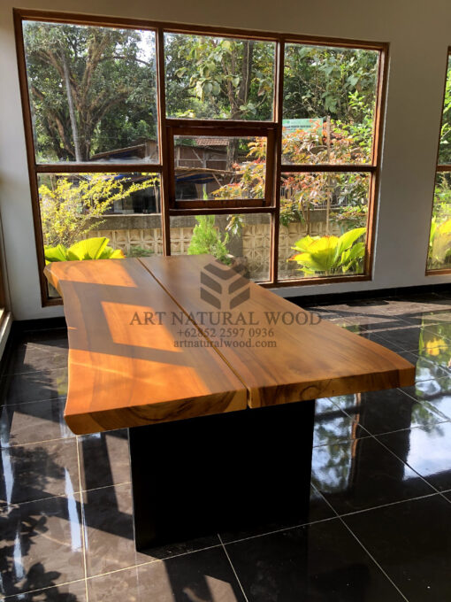 meja kayu besar untuk meeting kantor-meja meeting kayu besar-meja rapat kantor kayu minimalis