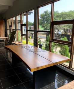 meja kayu besar untuk meeting kantor-meja meeting kayu besar-meja rapat kantor kayu minimalis