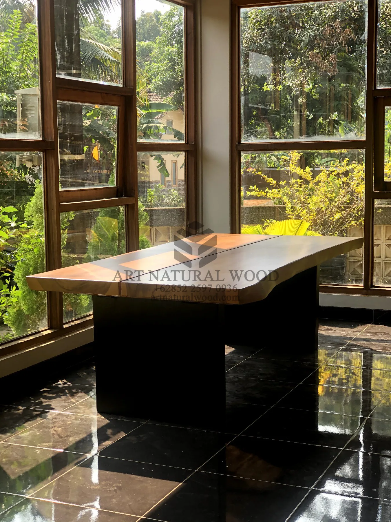 meja kayu besar untuk meeting kantor-meja meeting kayu besar-meja rapat kantor kayu minimalis