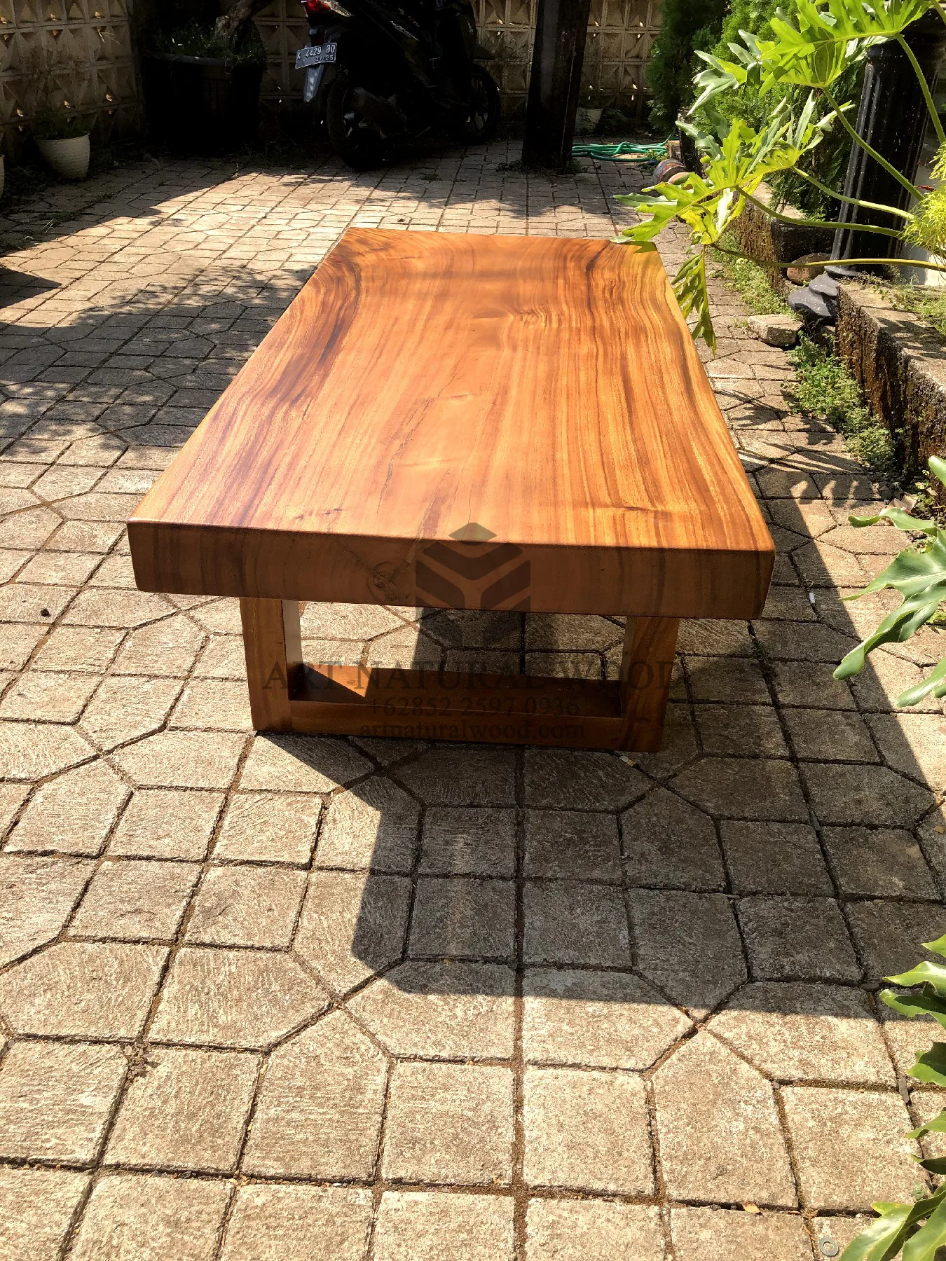 meja sofa minimalis kayu trembesi solid