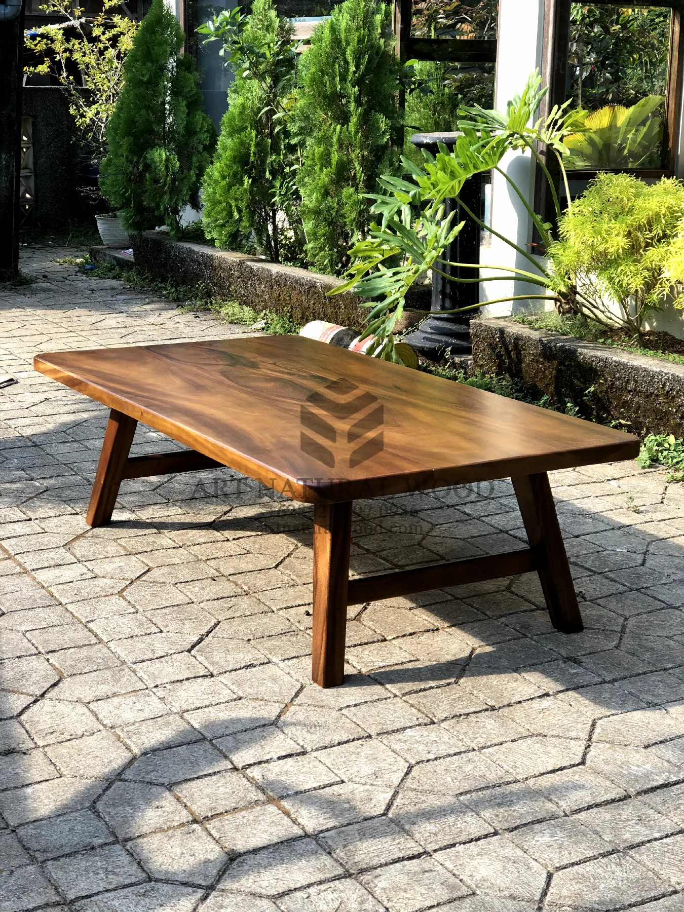 meja tamu minimalis modern kayu solid-coffee table minimalis modern