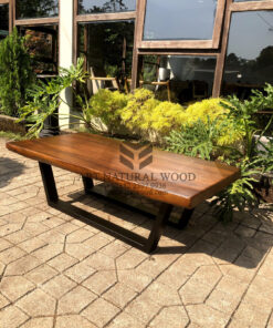 coffee table minimalis industrial kayu solid-meja tamu minimalis industrial