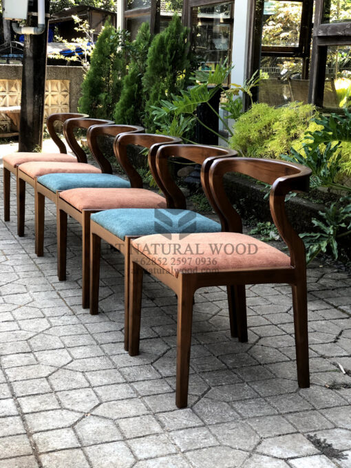 kursi makan modern kayu jati solid-kursi cafe minimalis modern