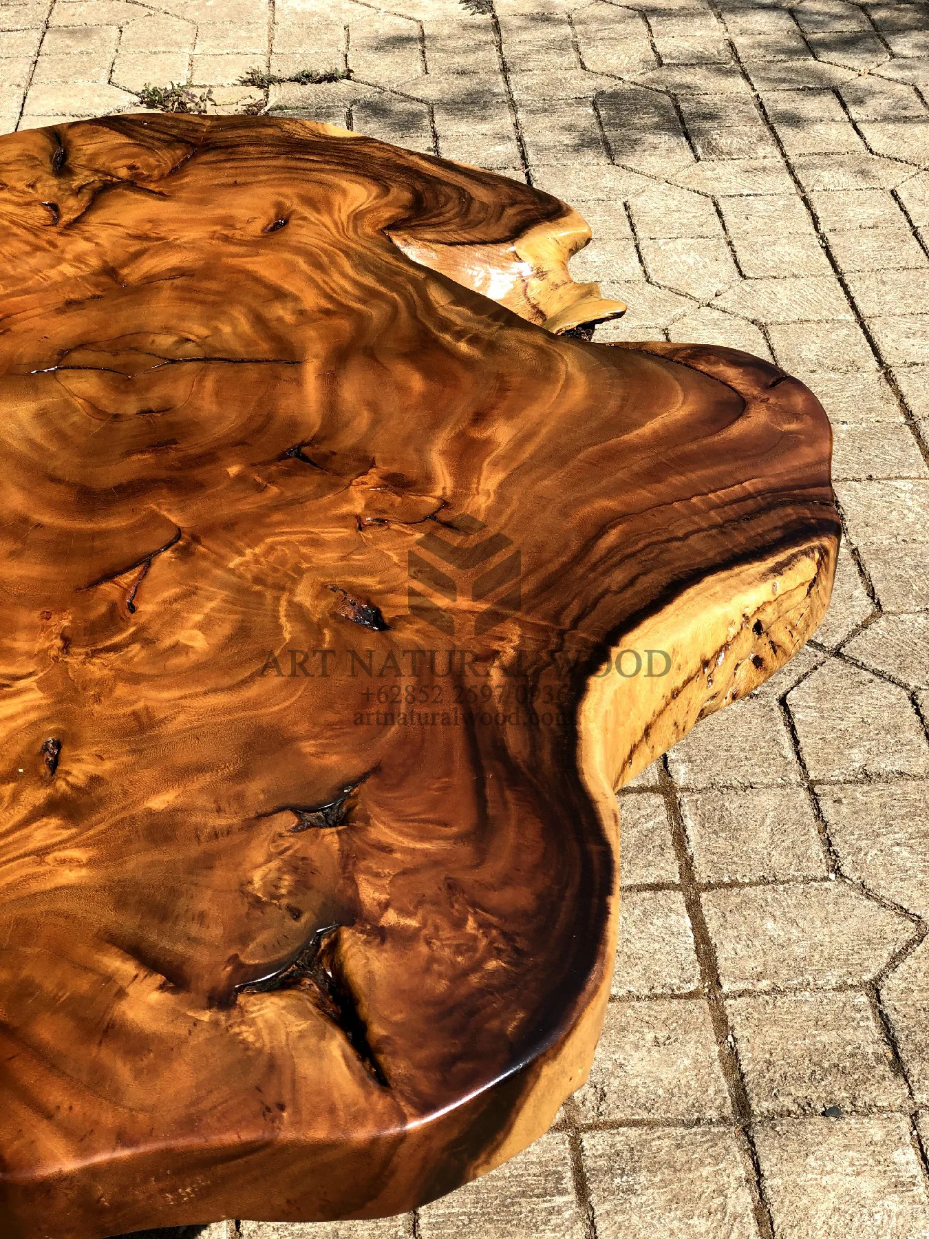 coffee table kayu antik trembesi solid-meja sofa kayu natural alami
