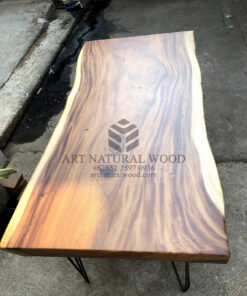 meja komputer desain industrial minimalis-meja komputer kayu solid