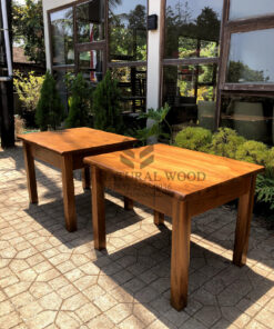 meja makan laci minimalis modern kayu jati