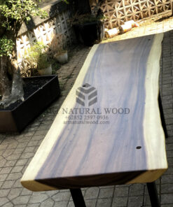 meja konsol minimalis ruang tamu kayu trembesi solid-console table minimalis