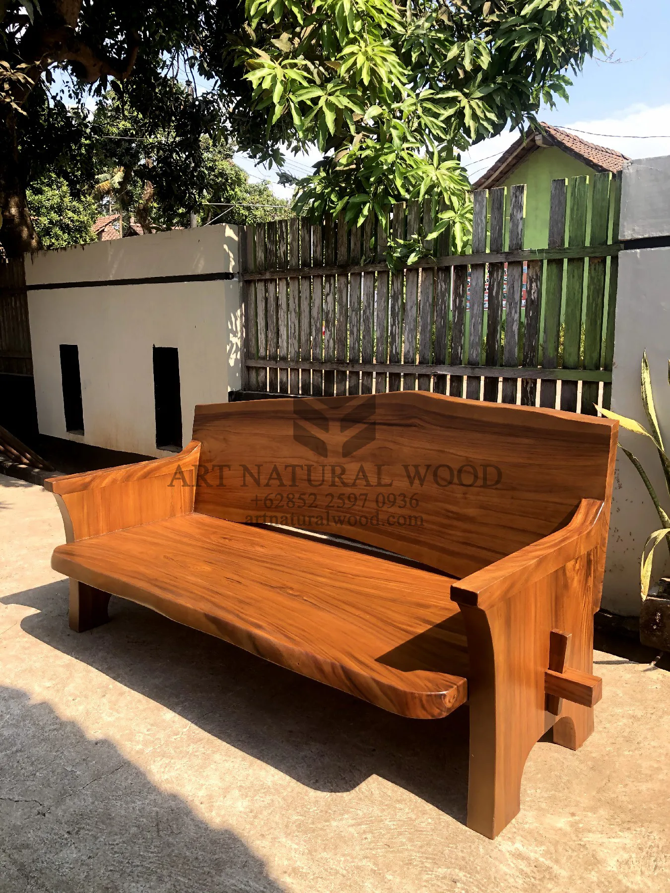 sofa antik kayu solid trembes sofa 2 dudukan