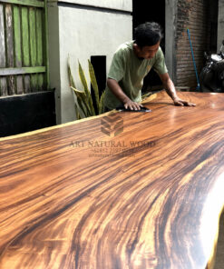 meja meeting kantor kayu besar 4 meter-meja rapat 4 meter