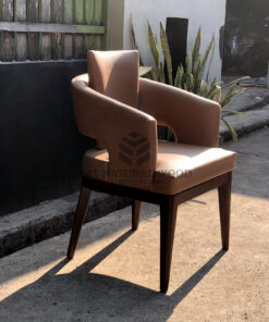 kursi makan mewah minimalis modern kayu jati-kursi restoran mewah